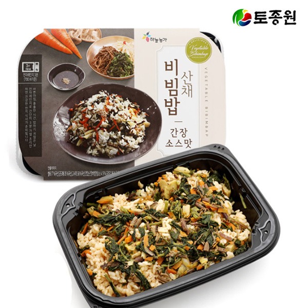 SKU00037 산채비빔밥 간장맛 x 2팩 간편식 밀키트 건강식